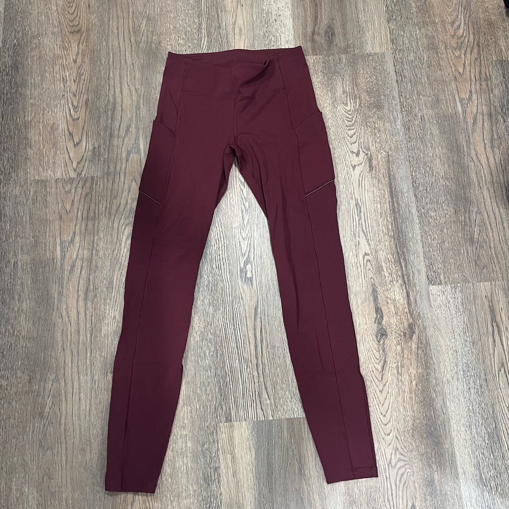 Lululemon Maroon Leggings